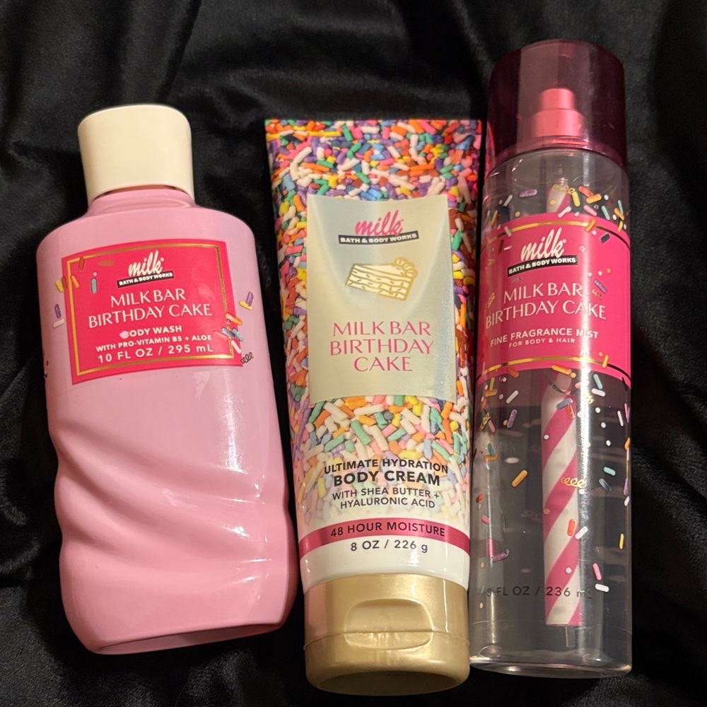 Bath & Body Works Milk Bar Birthday Cake Set